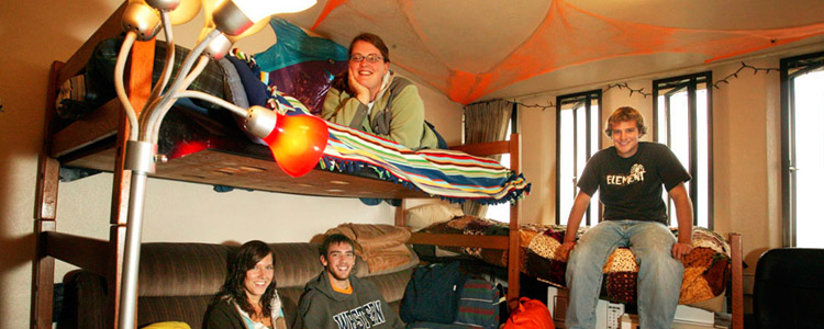 Students in a room in Nash Hall