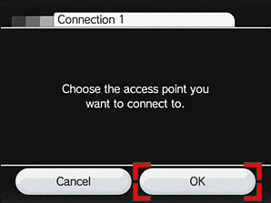 Wii select OK
