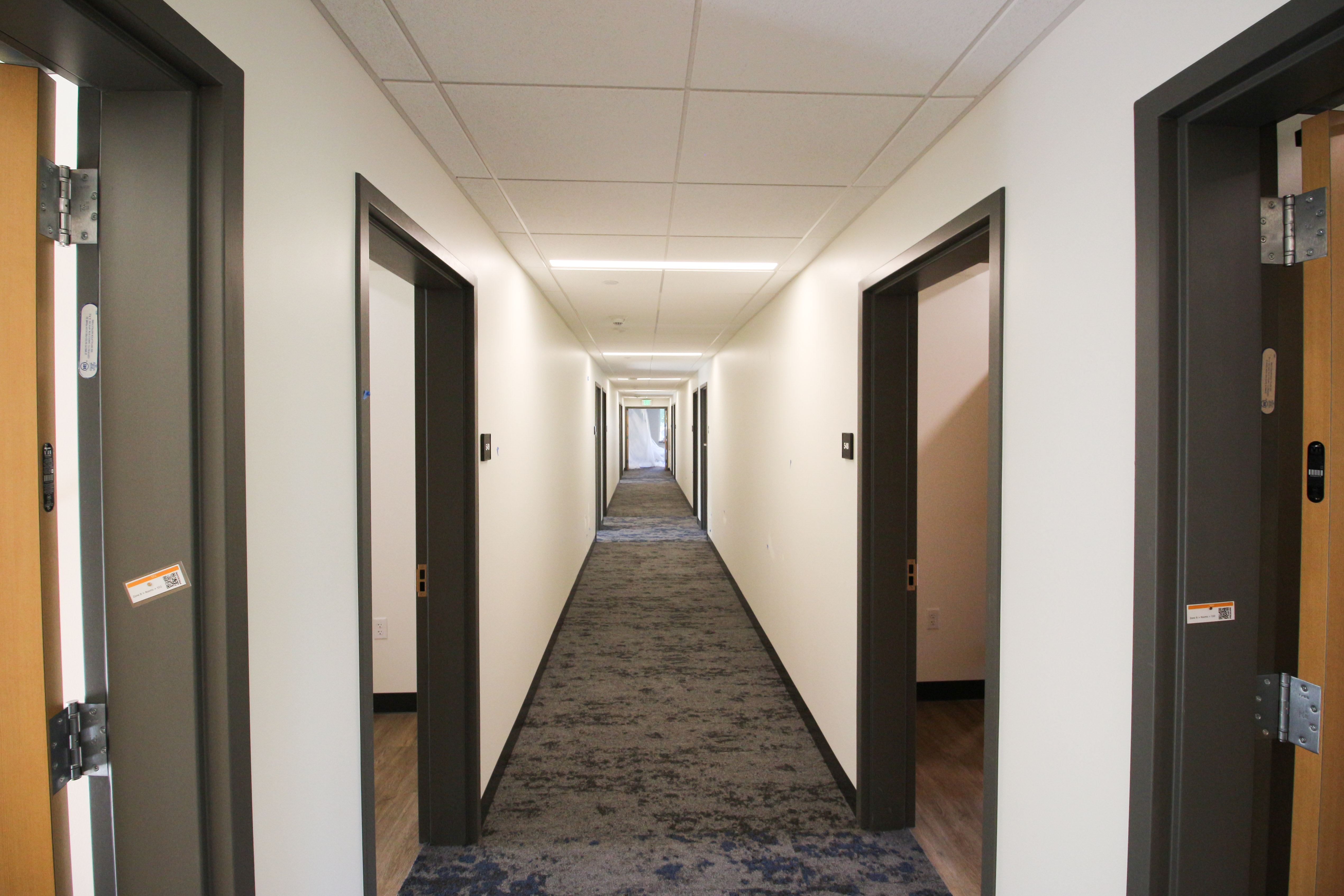Hallway to student rooms