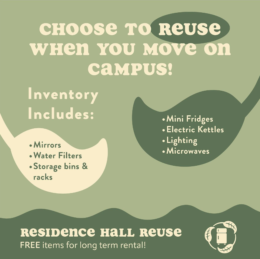 Choose to reuse when you move on campus!
