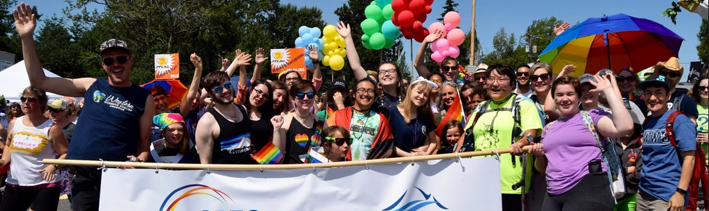 Students at Pride Parade