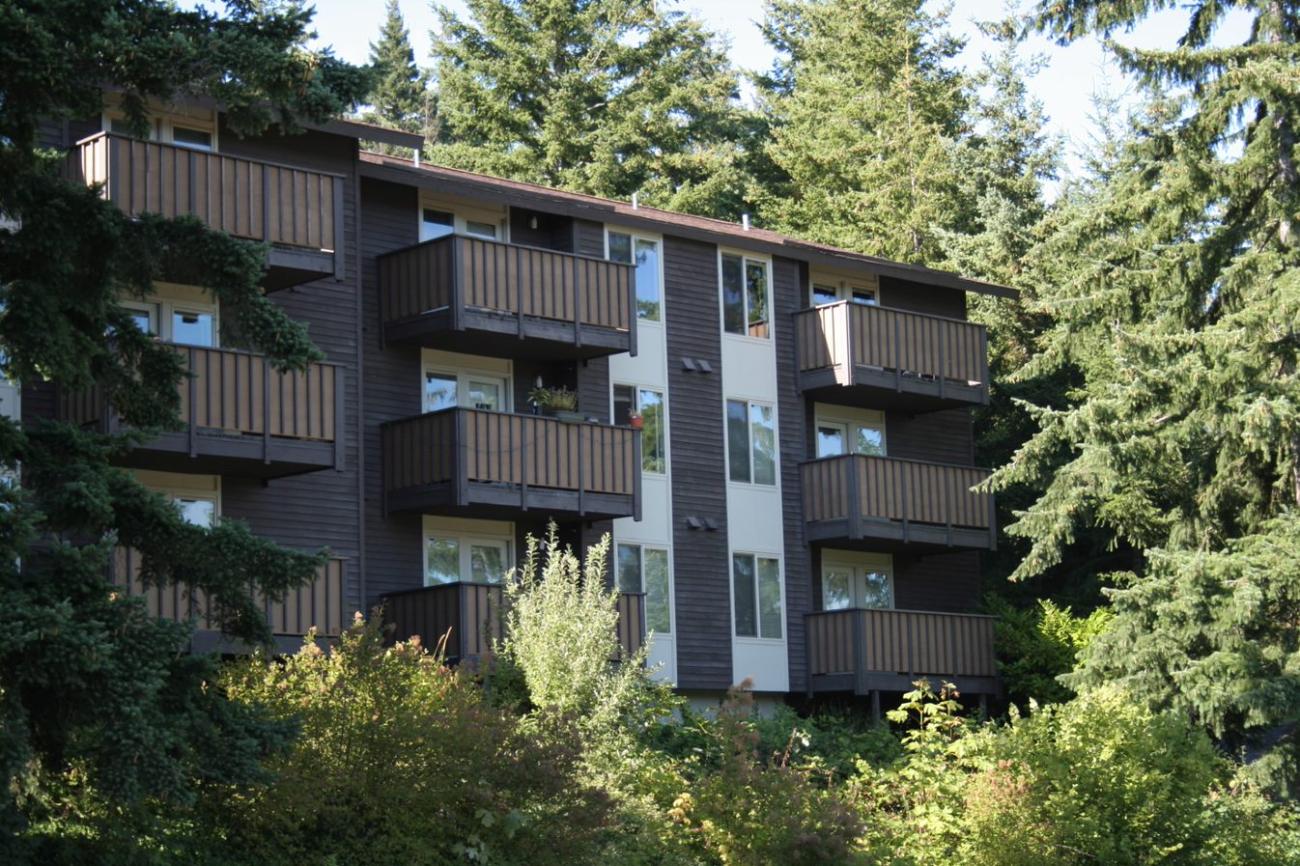 View of Birnam Wood balconies from outside