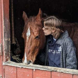 Andie with a horse